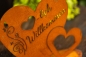 Preview: Edelrost Herz Willkommen Schild