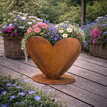 Pflanzenherz 40x40cm