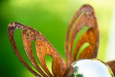 Gartenstecker Blume Jana mit Edelstahlkugel