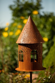 Garten Deko Windlicht Vogelhaus 160cm