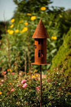 Garten Deko Windlicht Vogelhaus 160cm