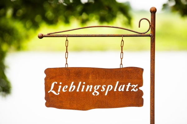 Gartenschild Lieblingsplatz