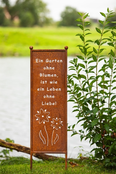 Ein Garten ohne Blumen ist wie ein Leben ohne Liebe