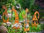 Gartenstecker Zwerg Zwergen Set 4 x Gartendeko