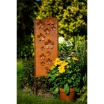 Gartenschild Blüten Stele