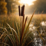 Gartenstecker Schilfgras 3er Rohrkolben 110 cm
